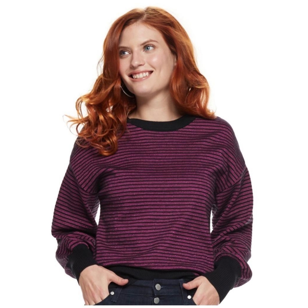 NINE WEST BALLOON SLEEVE SWEATER